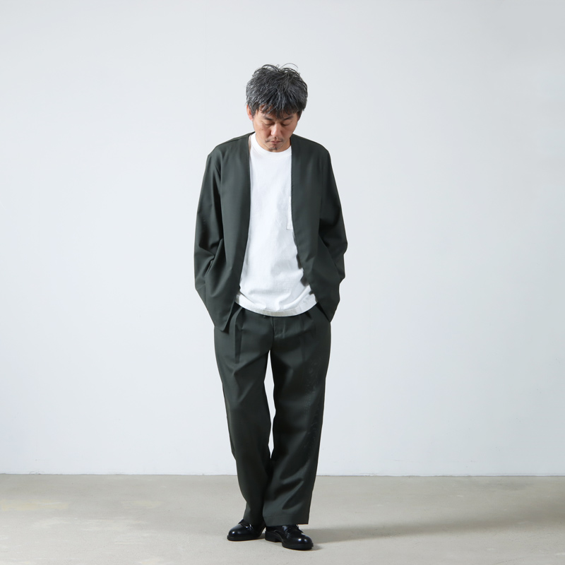 marka (マーカ) SIDE PIPING 1TUCK EASY PANTS / サイドパイピング1タックイージーパンツ