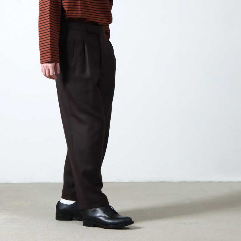 marka (マーカ) OFFICER PANTS 2TUCK WIDE / オフィサーパンツ 2タック 