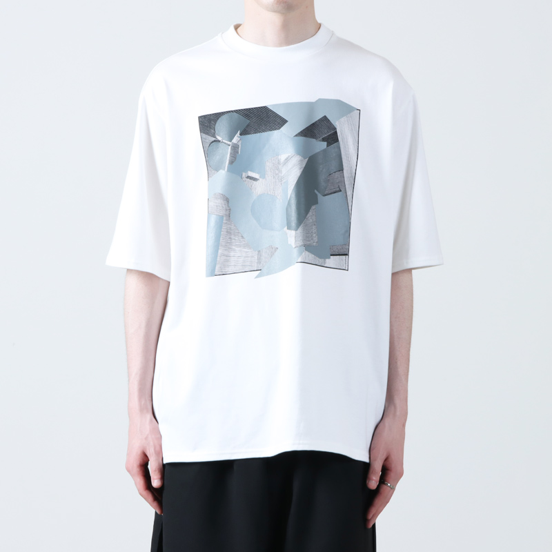 marka(ޡ) PRINT TEE - FINE LINES -