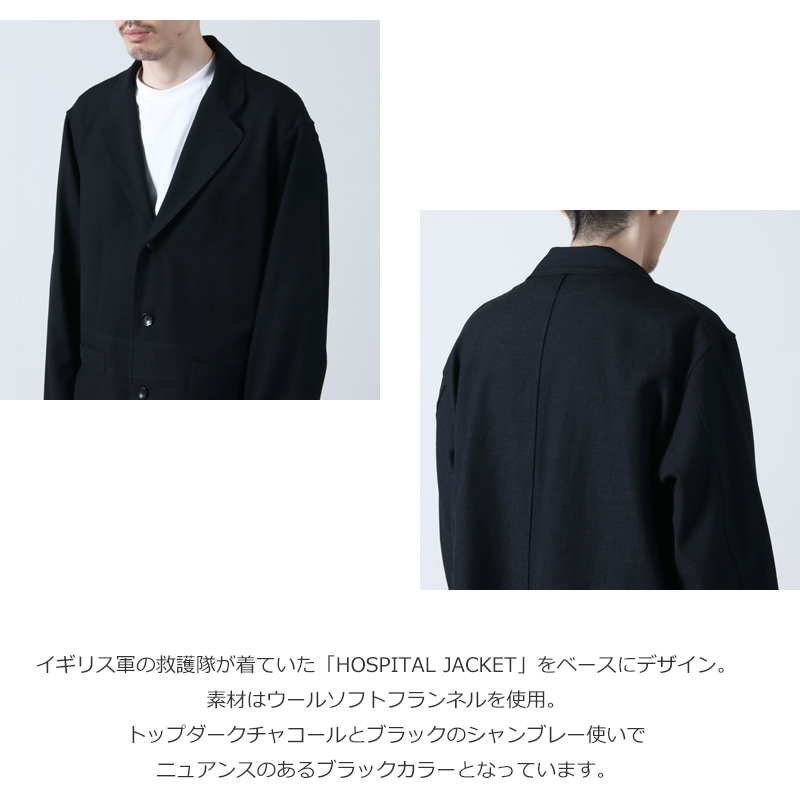 marka(ޡ) TUMBLED WOOL SERGE HOSPITAL JACKET