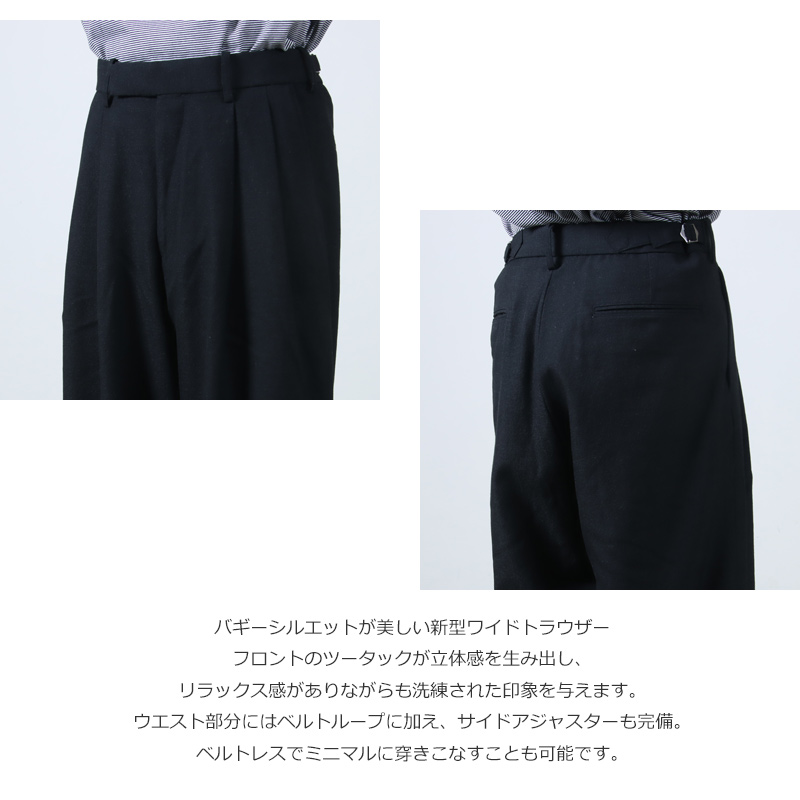 marka(ޡ) TWO TUCK BAGGY TROUSERS