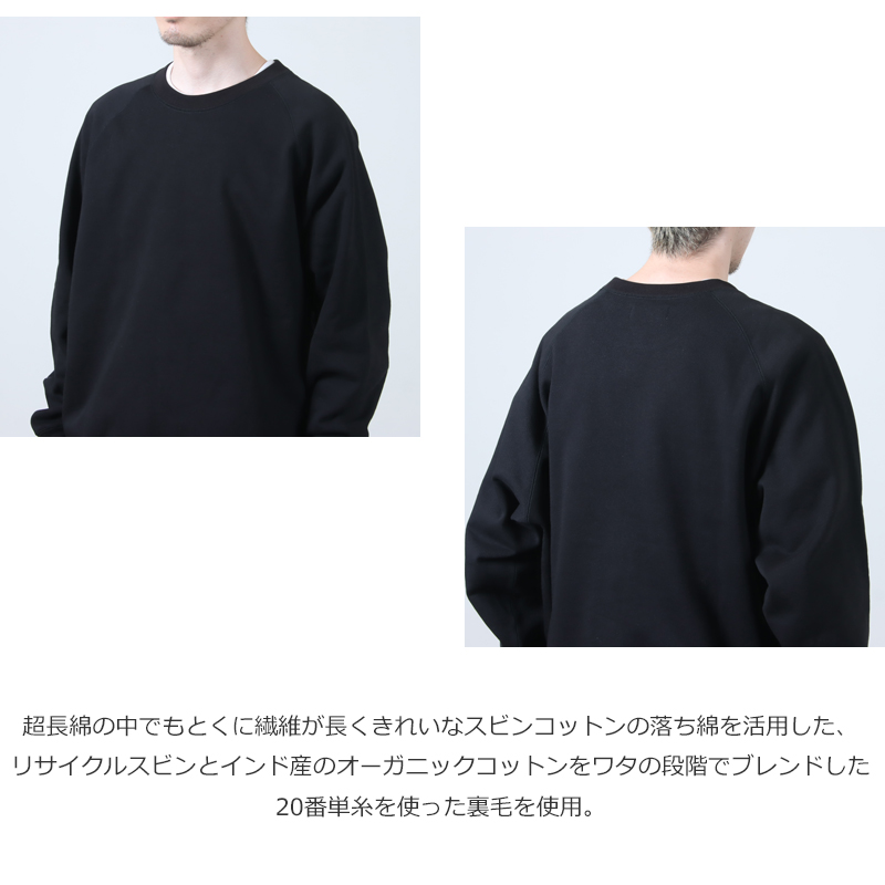marka(ޡ) RAGLAN CREW NECK