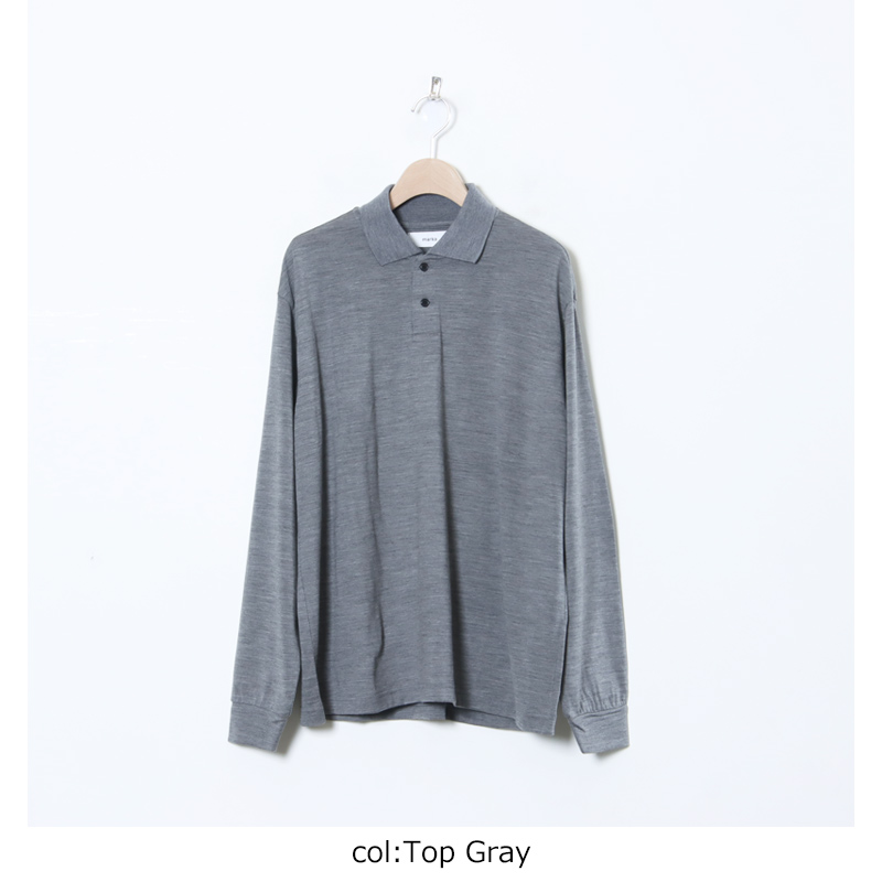 marka(ޡ) TWO BUTTON POLO L/S TEE