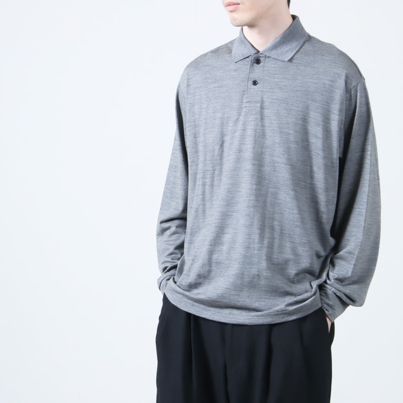 marka(ޡ) TWO BUTTON POLO L/S TEE