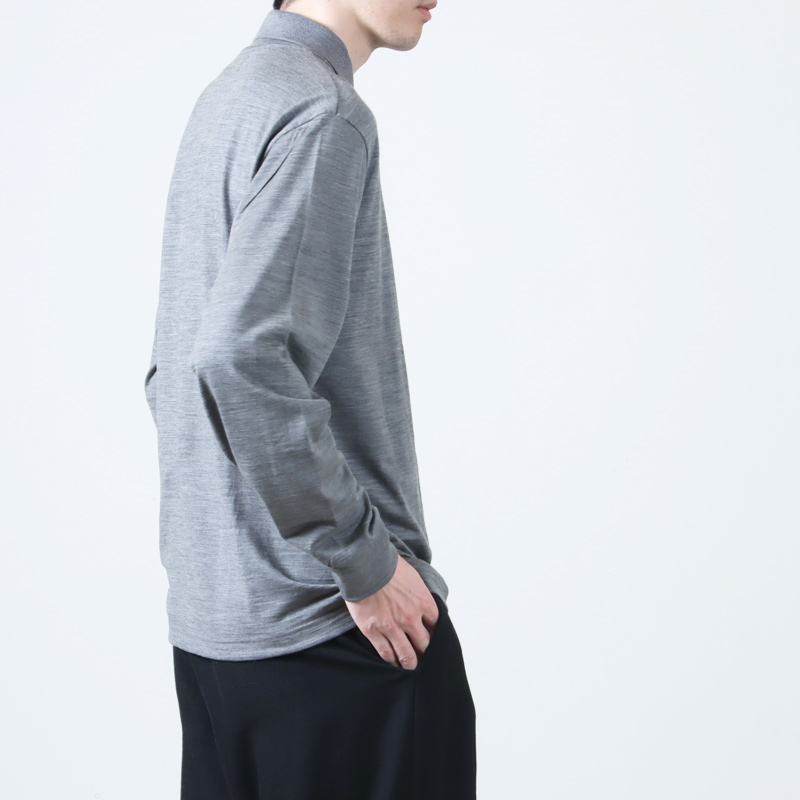marka(ޡ) TWO BUTTON POLO L/S TEE