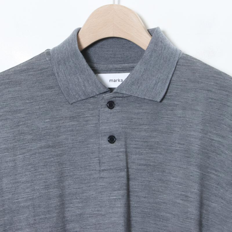 marka(ޡ) TWO BUTTON POLO L/S TEE
