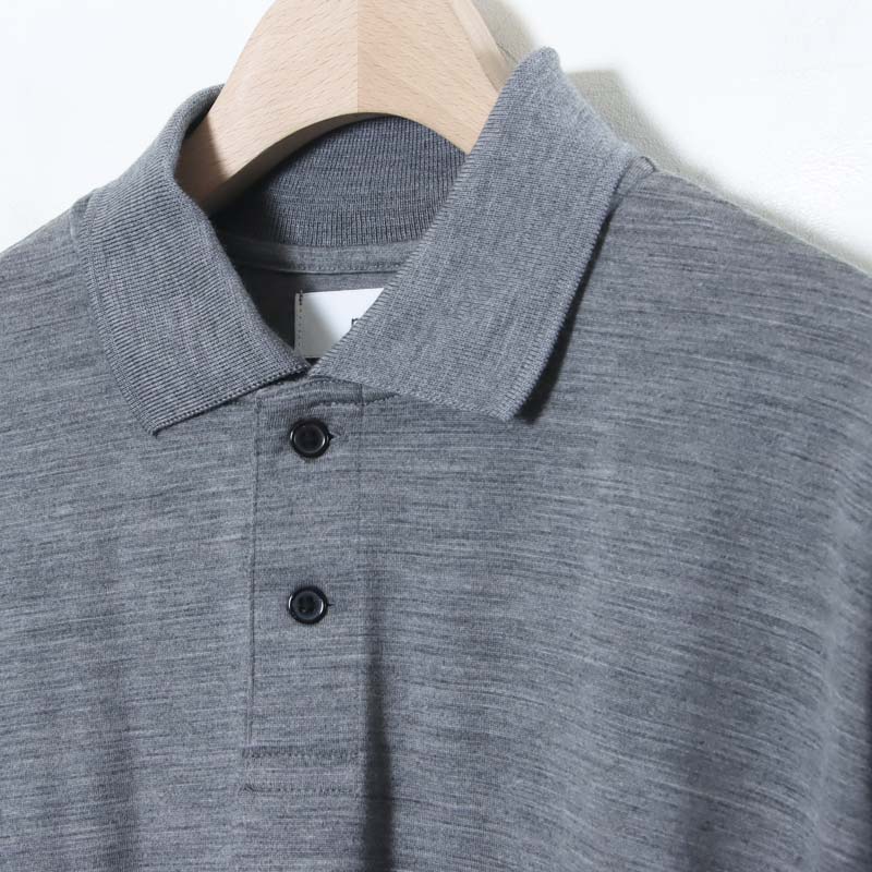 marka(ޡ) TWO BUTTON POLO L/S TEE