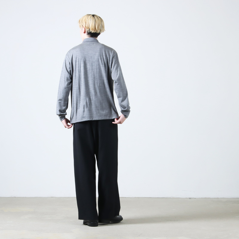 marka(ޡ) TWO BUTTON POLO L/S TEE