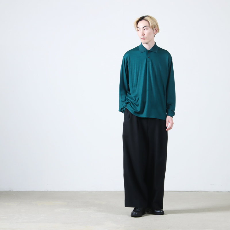 marka(ޡ) TWO BUTTON POLO L/S TEE