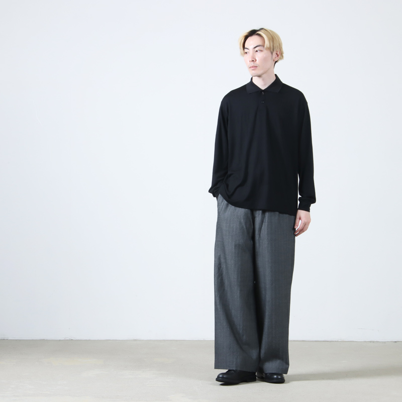 marka(ޡ) TWO BUTTON POLO L/S TEE