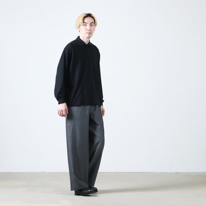 marka(ޡ) TWO BUTTON POLO L/S TEE