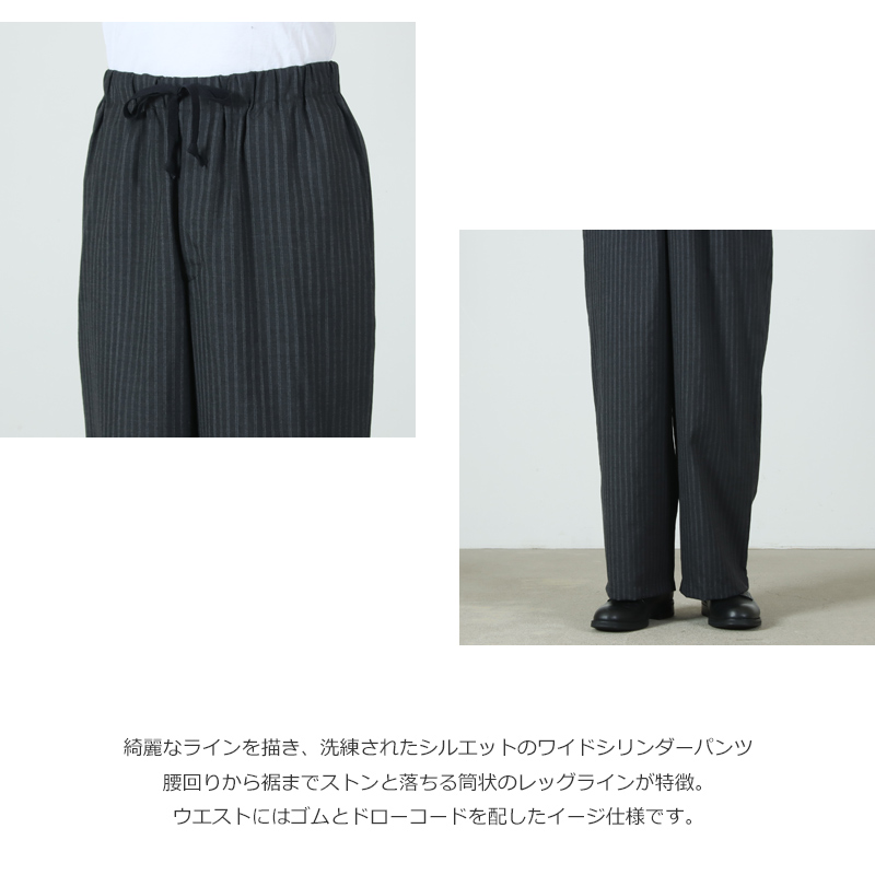 marka(�ޡ���) WIDE CYLINDER FIT EASY PANTS