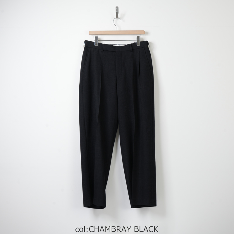 marka(�ޡ���) SINGLE PLEAT WIDE TROUSERS