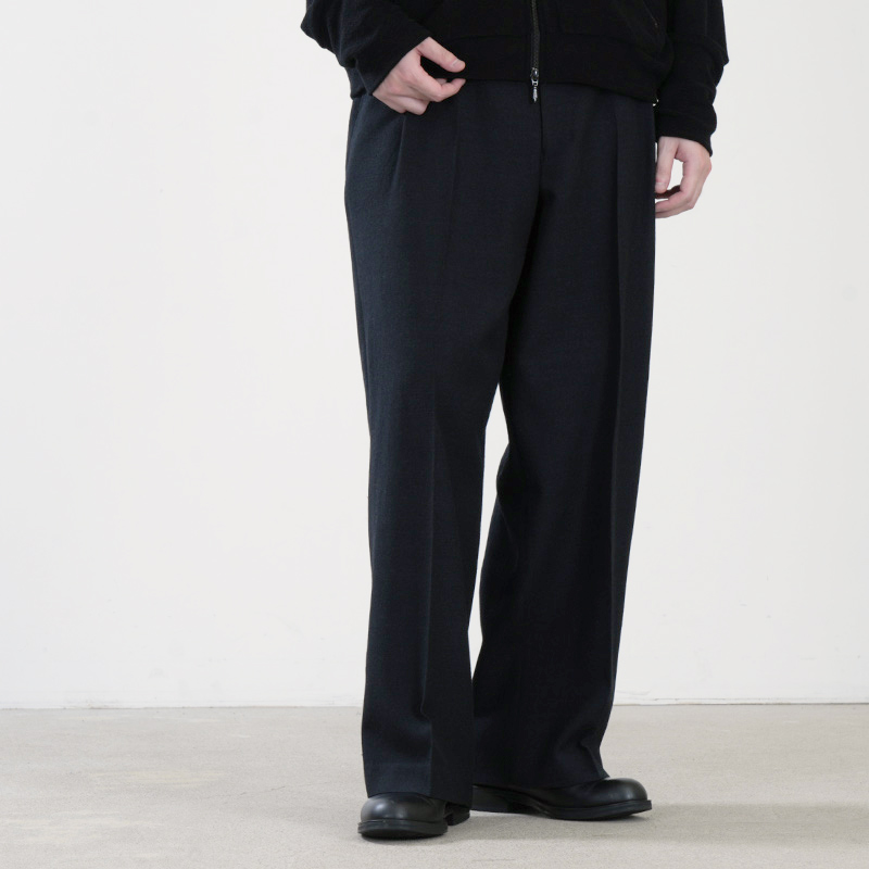 marka(�ޡ���) SINGLE PLEAT WIDE TROUSERS
