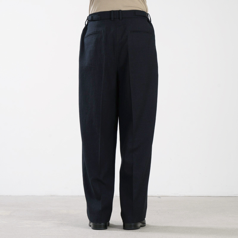 marka(�ޡ���) SINGLE PLEAT WIDE TROUSERS