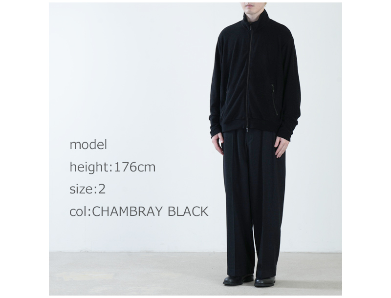 marka(�ޡ���) SINGLE PLEAT WIDE TROUSERS