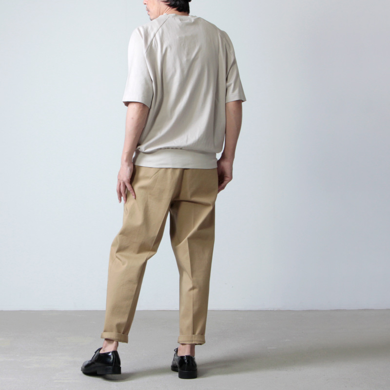 MARKAWARE (マーカウェア) FRONT PLEATS PEG TOP / フロント