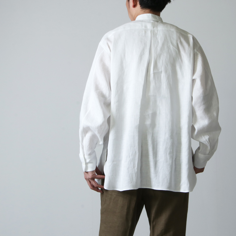 MARKAWARE (マーカウェア) COMFORT FIT BAND COLLAR SHIRT / コンフォートフィット バンドカラーシャツ