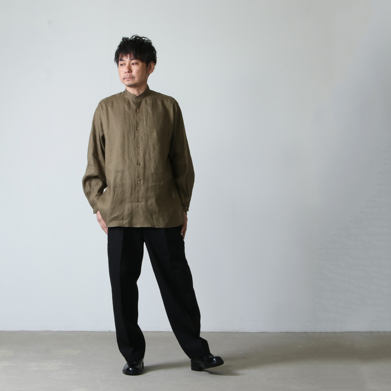 MARKAWARE (マーカウェア) COMFORT FIT BAND COLLAR SHIRT