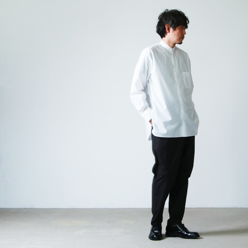 MARKAWARE (マーカウェア) NEW COMFORT FIT BAND COLLAR SHIRT