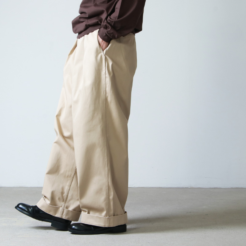 MARKAWARE】41KHAKI WIDE/22ss/size1/カーキ