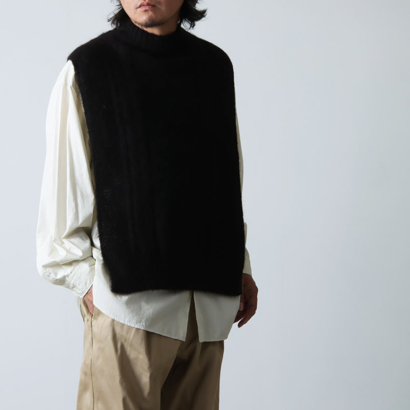 MARKAWARE FISHERMAN VEST ニットベストカラー - ニット/セーター