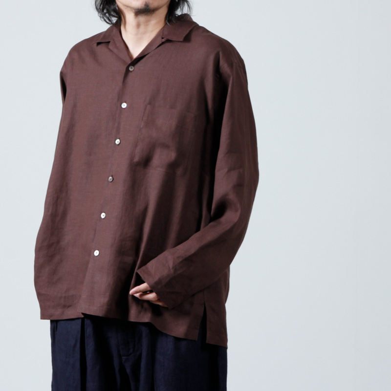 MARKAWARE (マーカウェア) OPEN COLLAR SHIRT / オープンカラーシャツ