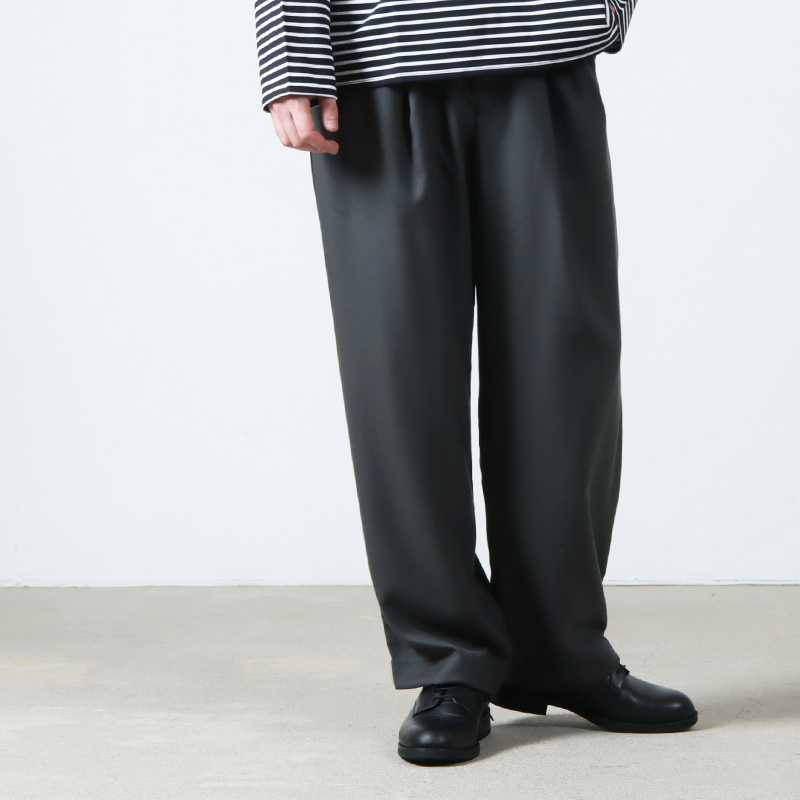 MARKAWARE DOUBLE PLEATED TROUSERS markaカラーOLIVE