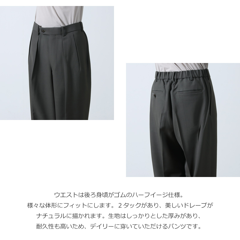 MARKAWARE(ޡ) DOUBLE PLEATED TROUSERS