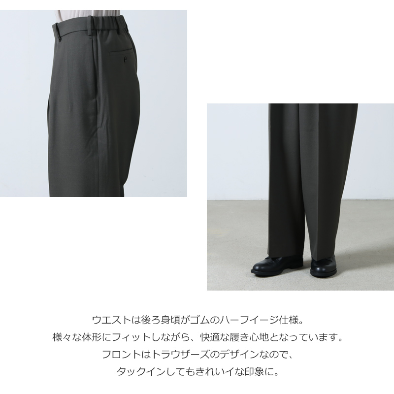 MARKAWARE(ޡ) DOUBLE PLEATED TROUSERS