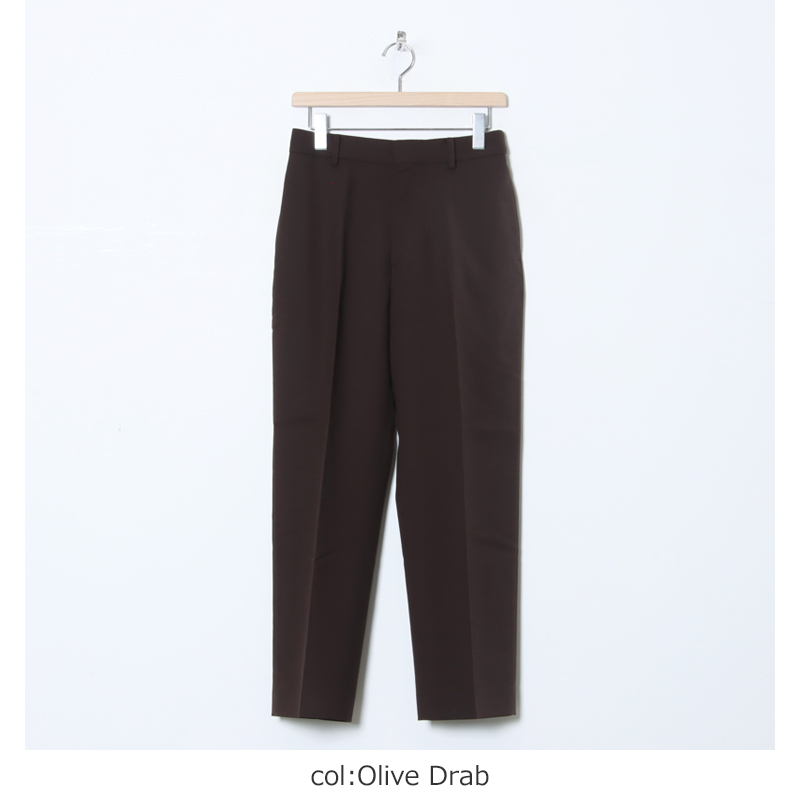 MARKAWARE(ޡ) FLAT TAPERED TROUSERS