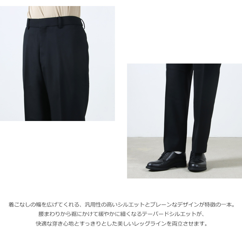 MARKAWARE(ޡ) FLAT TAPERED TROUSERS