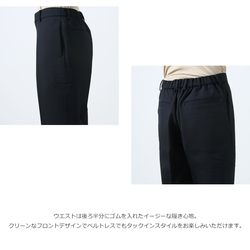 MARKAWARE(ޡ) FLAT TAPERED TROUSERS