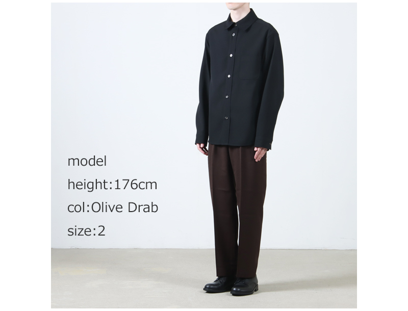MARKAWARE(ޡ) FLAT TAPERED TROUSERS