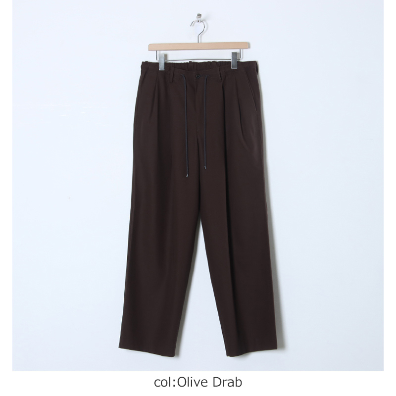 MARKAWARE(ޡ) DOUBLE PLEATED EASY TROUSERS