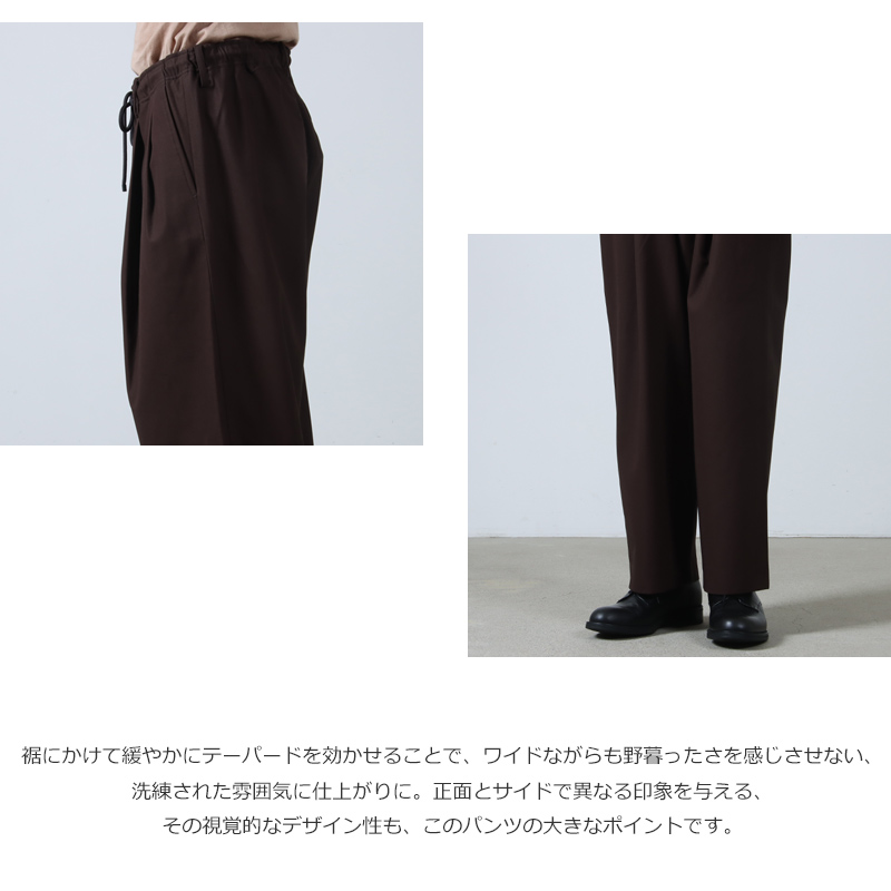 MARKAWARE(ޡ) DOUBLE PLEATED EASY TROUSERS