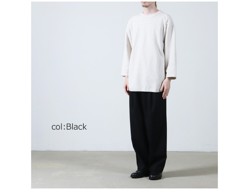 MARKAWARE(ޡ) DOUBLE PLEATED EASY TROUSERS