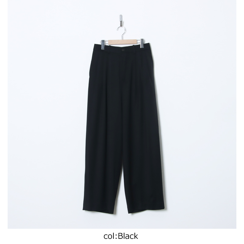 MARKAWARE(�ޡ���������) TRIPLE PLEATED WIDE TROUSERS