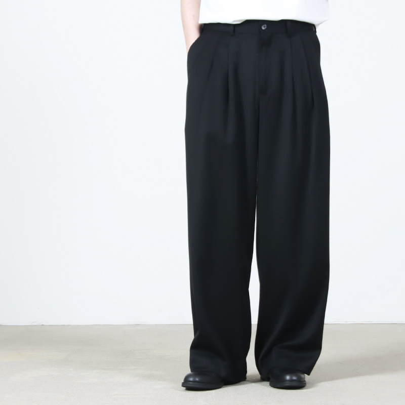 MARKAWARE(�ޡ���������) TRIPLE PLEATED WIDE TROUSERS