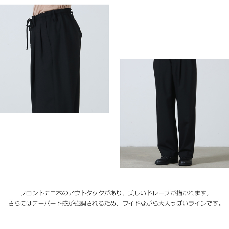 MARKAWARE(�ޡ���������) DOUBLE PLEATED EASY TROUSERS