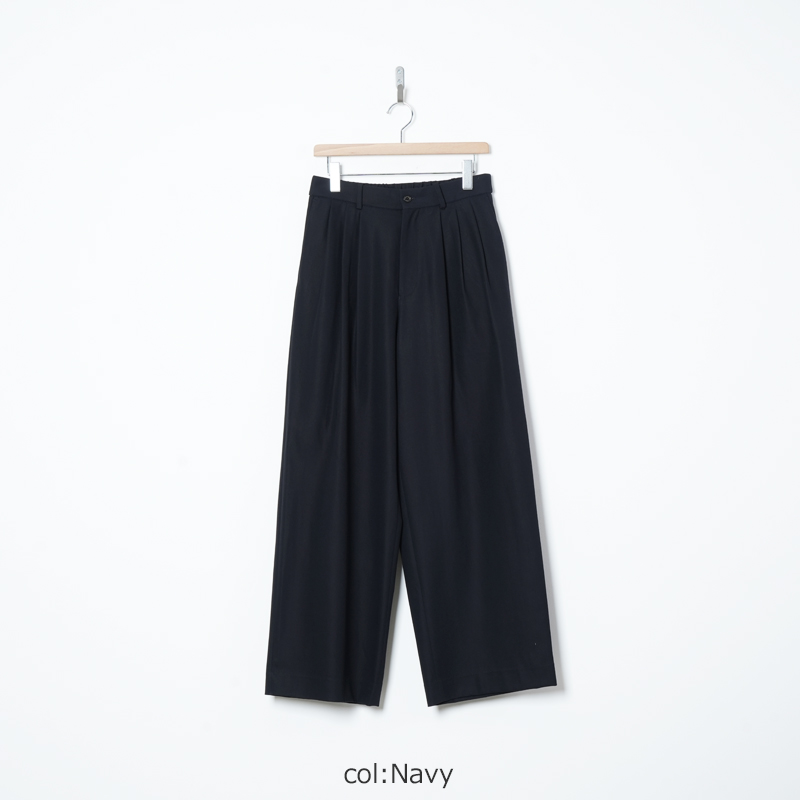 MARKAWARE(�ޡ���������) TRIPLE PLEATED WIDE TROUSERS