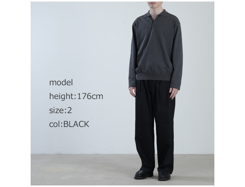 MARKAWARE(�ޡ���������) DOUBLE PLEATED EASY TROUSERS