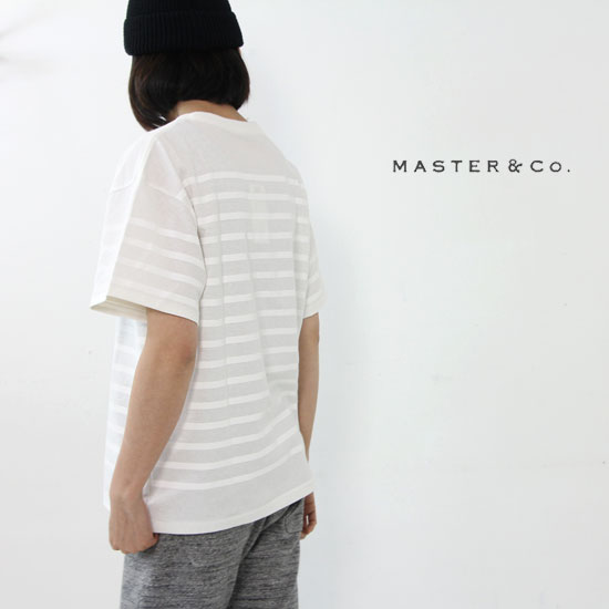 MASTER & Co.(マスターアンドコー) ショートスリーブボーダーTシャツ