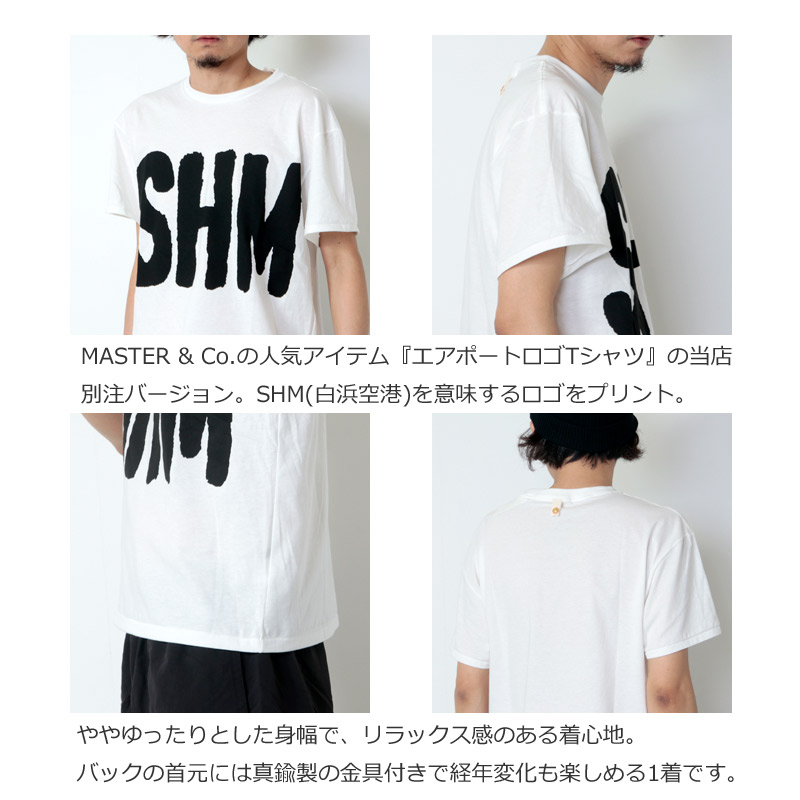 MASTER & Co.(マスターアンドコー) 別注 AIRPORT LOGO T-shirt SHM