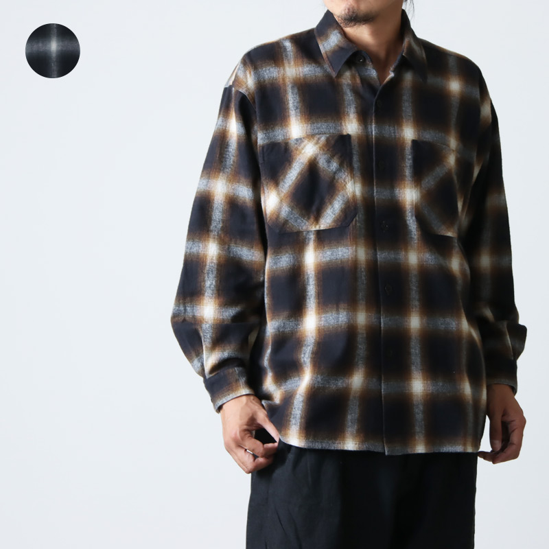 ETS.MATERIAUX (ƥޥƥꥪ) Ombre Check Flannel Shirts / ֥å եͥ륷