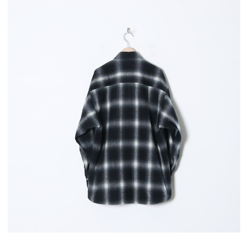 ETS.MATERIAUX (イーティーエスマテリオ) Ombre Check Flannel Shirts ...