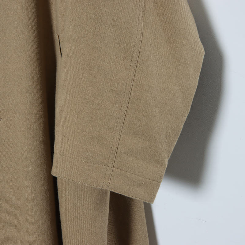 ETS.MATERIAUX(ƥޥƥꥪ) Wool Linen Tweed BalCollar Coat