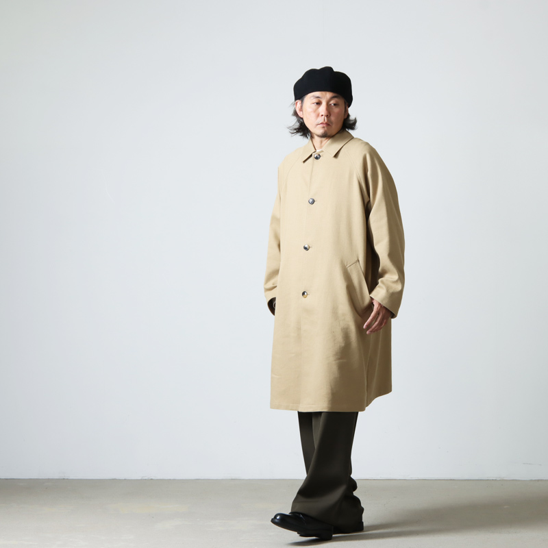 ETS.MATERIAUX(ƥޥƥꥪ) Wool Linen Tweed BalCollar Coat