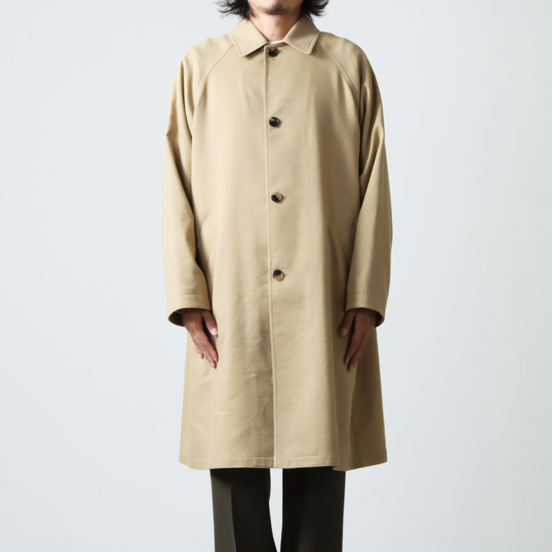 ETS.MATERIAUX(ƥޥƥꥪ) Wool Linen Tweed BalCollar Coat