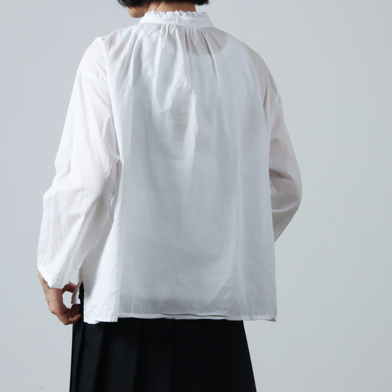 MidiUmi(ミディウミ) フリルカラーワイドシャツ